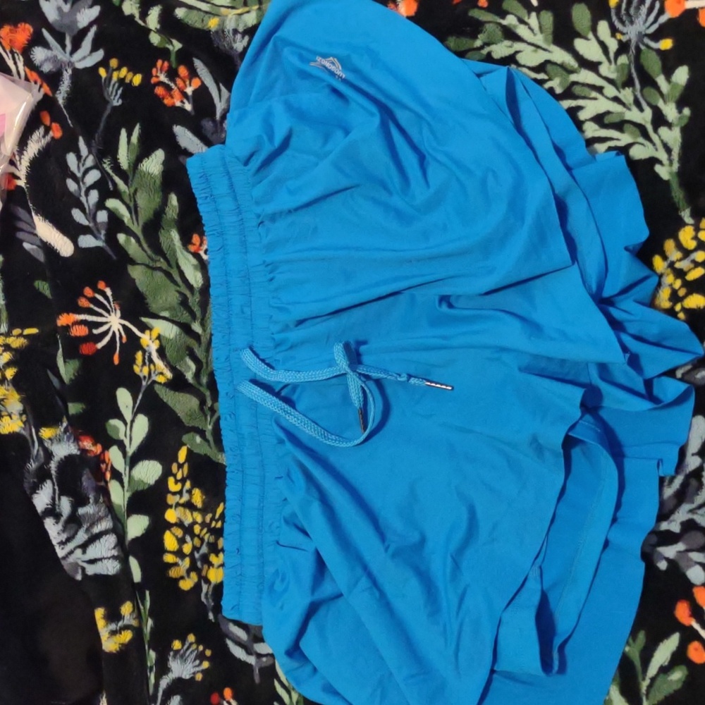 Blue athletic short / skirt